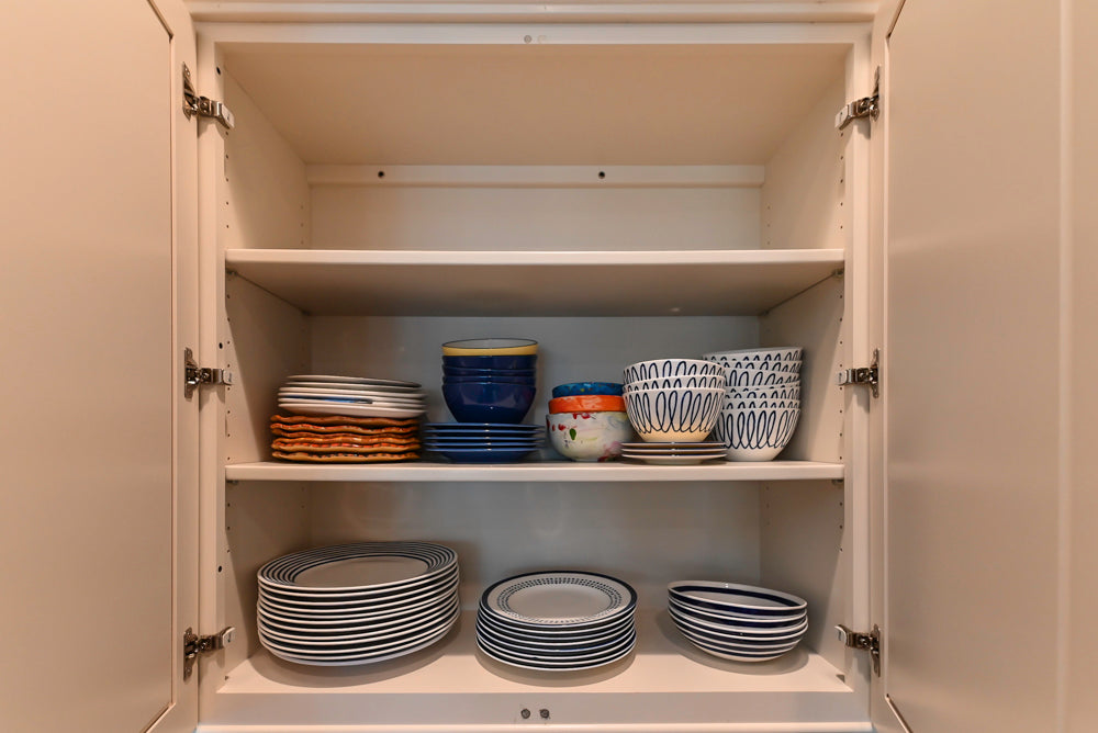 Oh My Omega: Traditional White Kitchen with Pantry, Desk Area & Appliances
