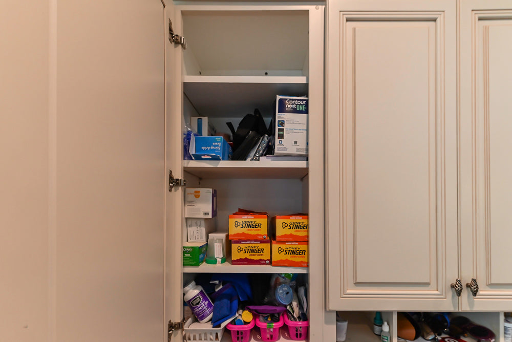 Oh My Omega: Traditional White Kitchen with Pantry, Desk Area & Appliances