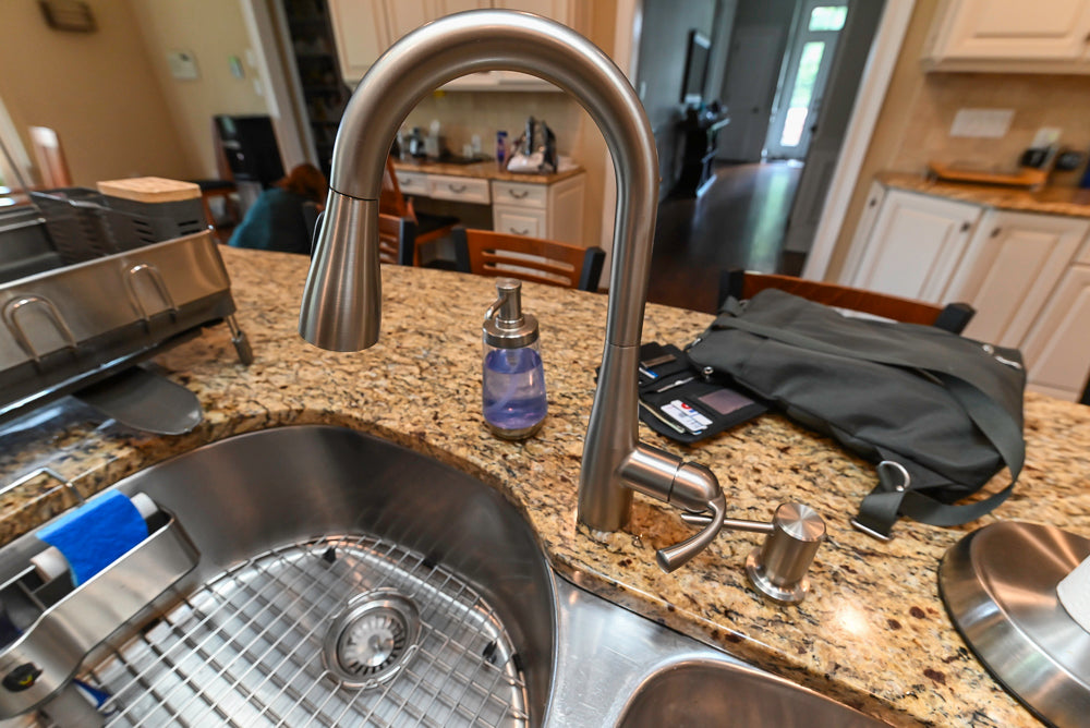 Oh My Omega: Traditional White Kitchen with Pantry, Desk Area & Appliances