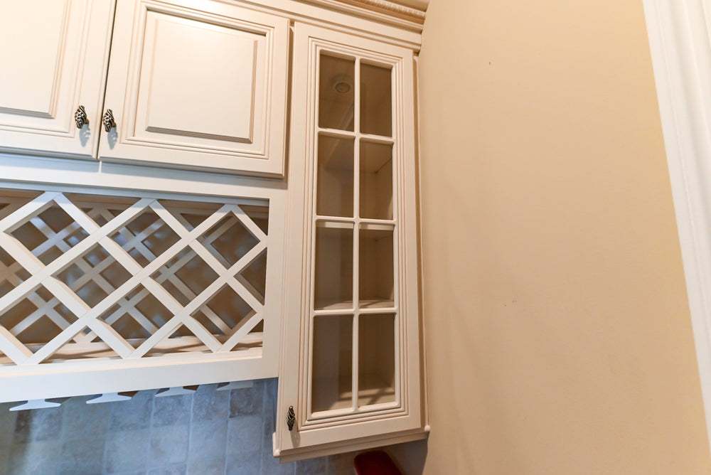 Oh My Omega: Traditional White Kitchen with Pantry, Desk Area & Appliances