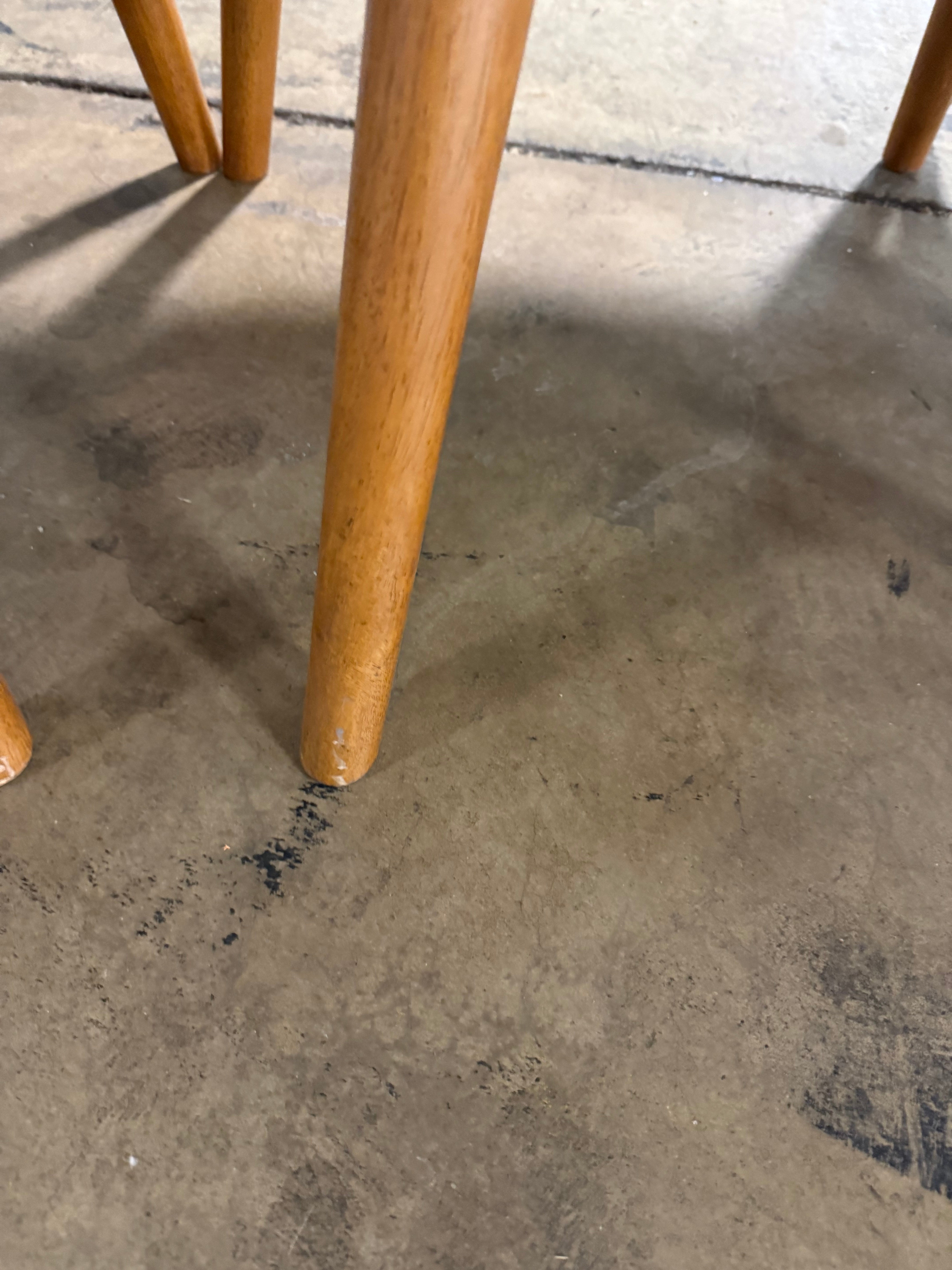 Bulthaup Farmhouse Modern Fabric Chair with Wooden Legs