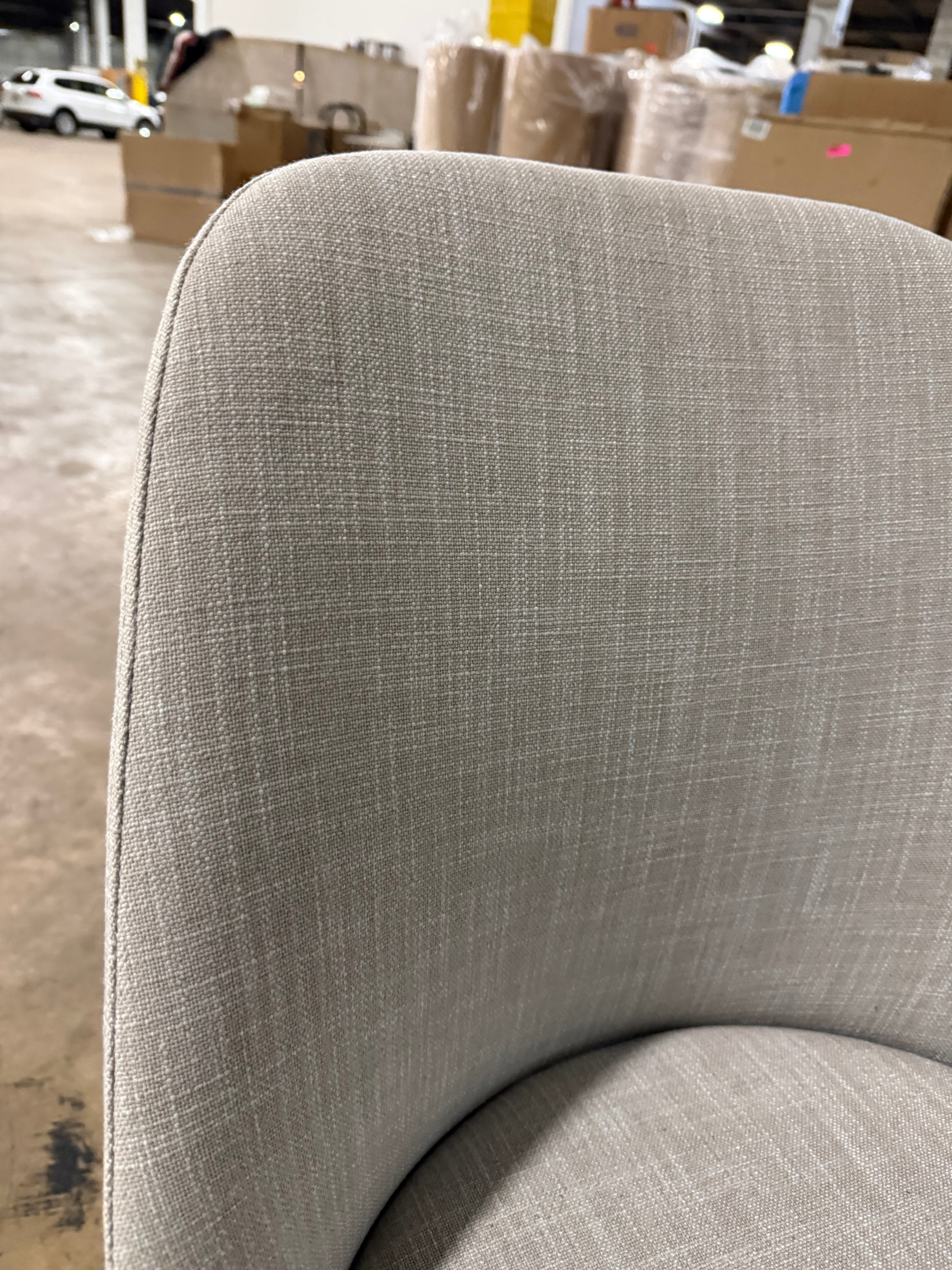 Bulthaup Farmhouse Modern Fabric Chair with Wooden Legs