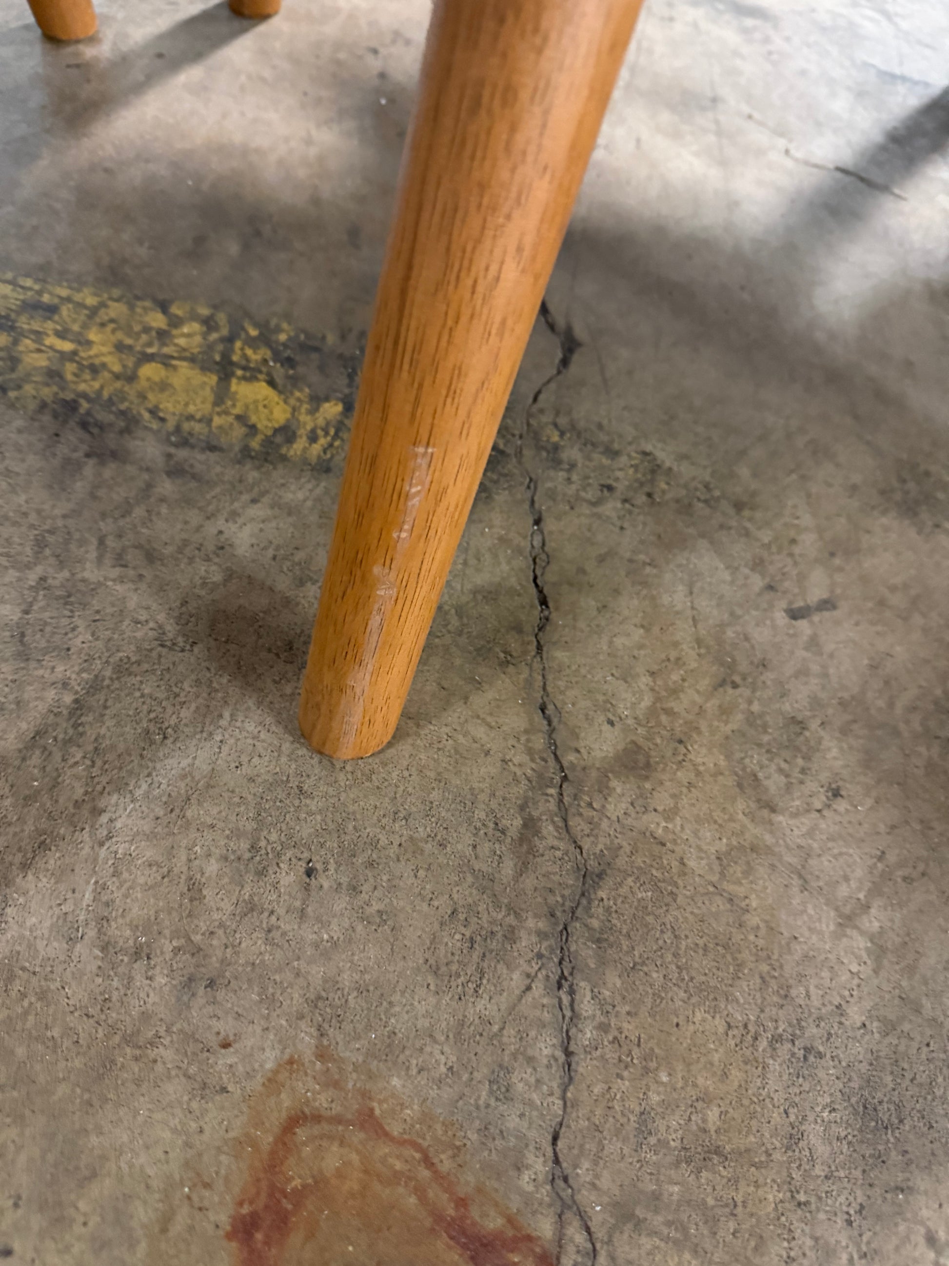 Bulthaup Farmhouse Modern Fabric Chair with Wooden Legs