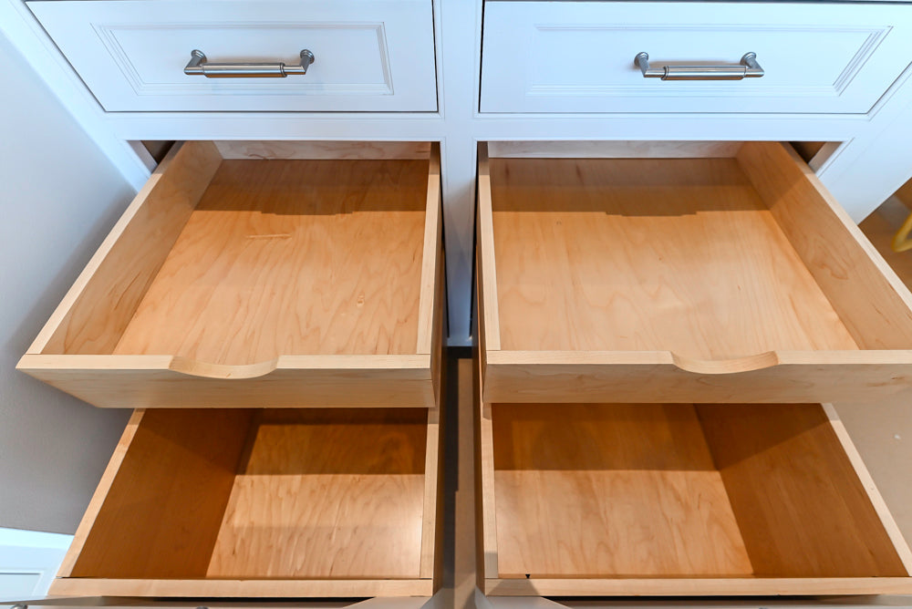 Traditional All-White Quartz Kitchen with Island