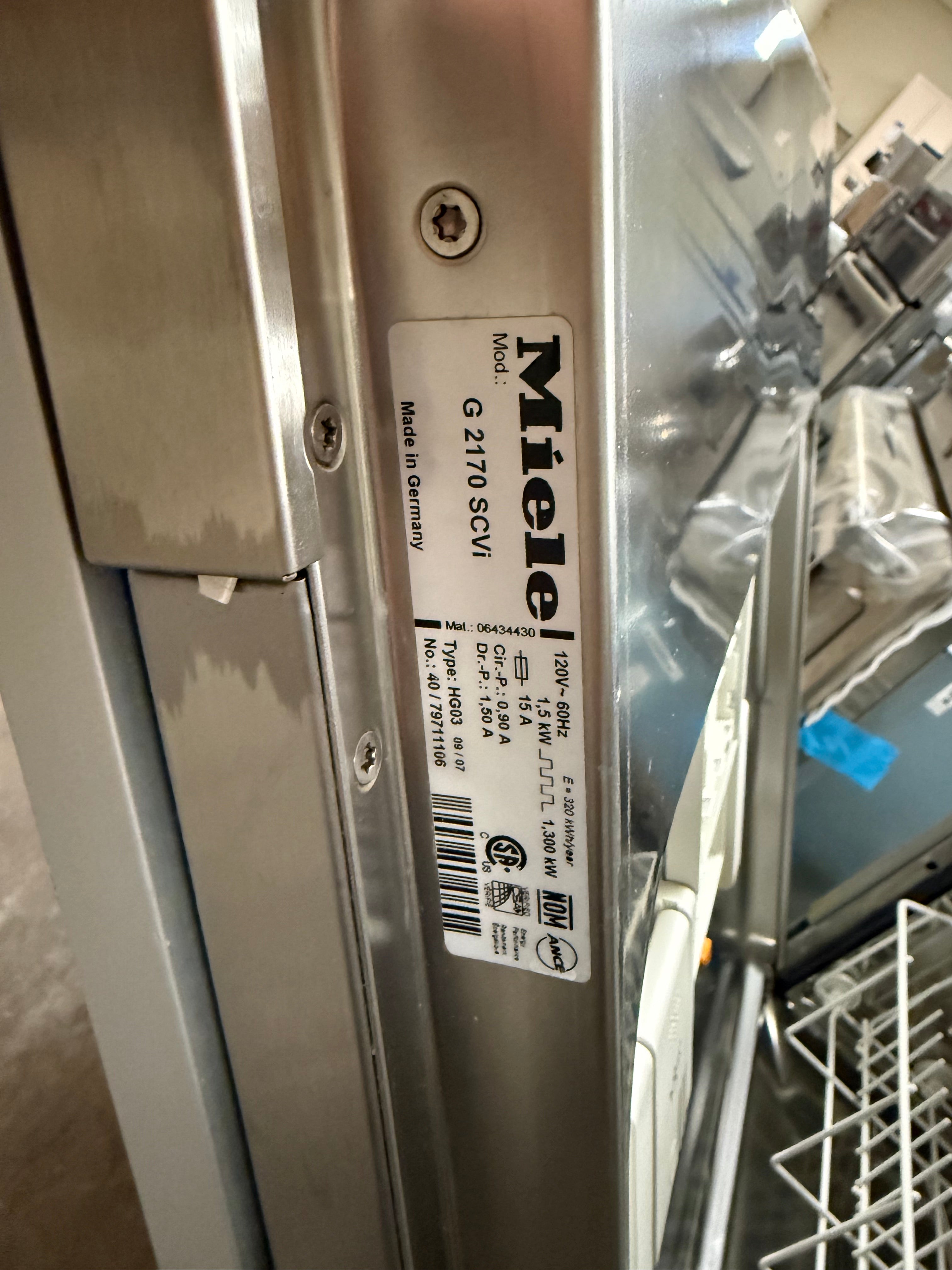 Miele Advanta Series G 2170 SCVI 24" Panel Ready Dishwasher