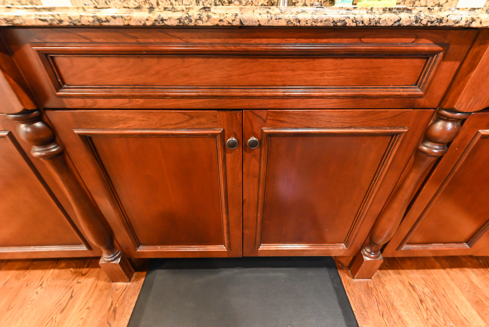 Unique Ultracraft: Traditional Dark Wooden Kitchen with Island & Appliances