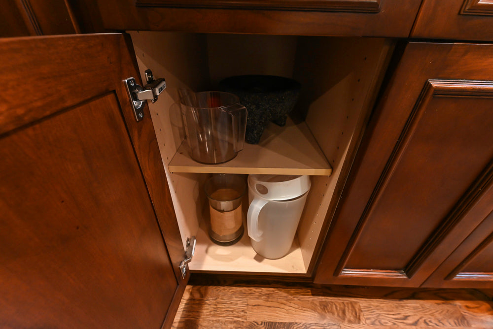 Unique Ultracraft: Traditional Dark Wooden Kitchen with Island & Appliances