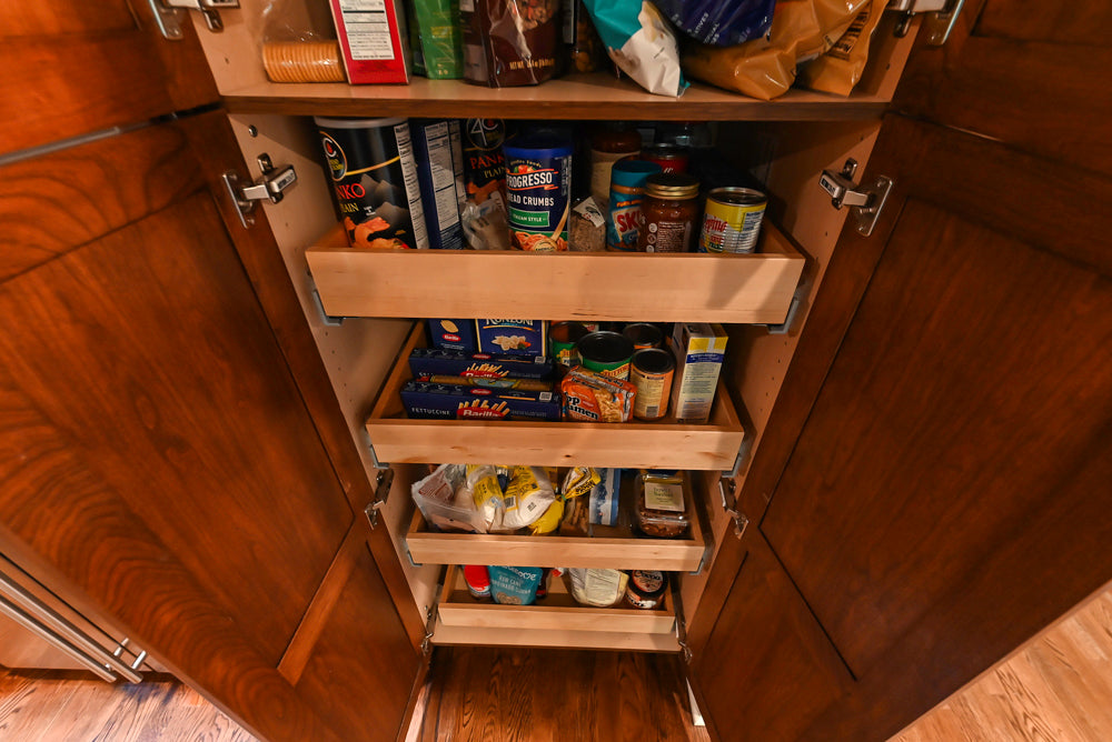 Unique Ultracraft: Traditional Dark Wooden Kitchen with Island & Appliances