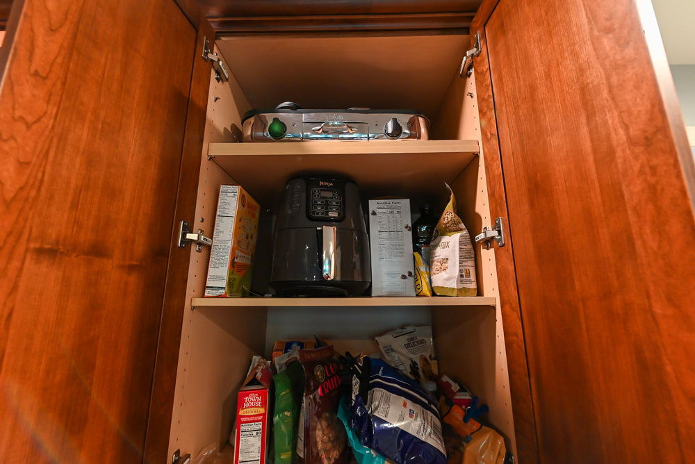 Unique Ultracraft: Traditional Dark Wooden Kitchen with Island & Appliances