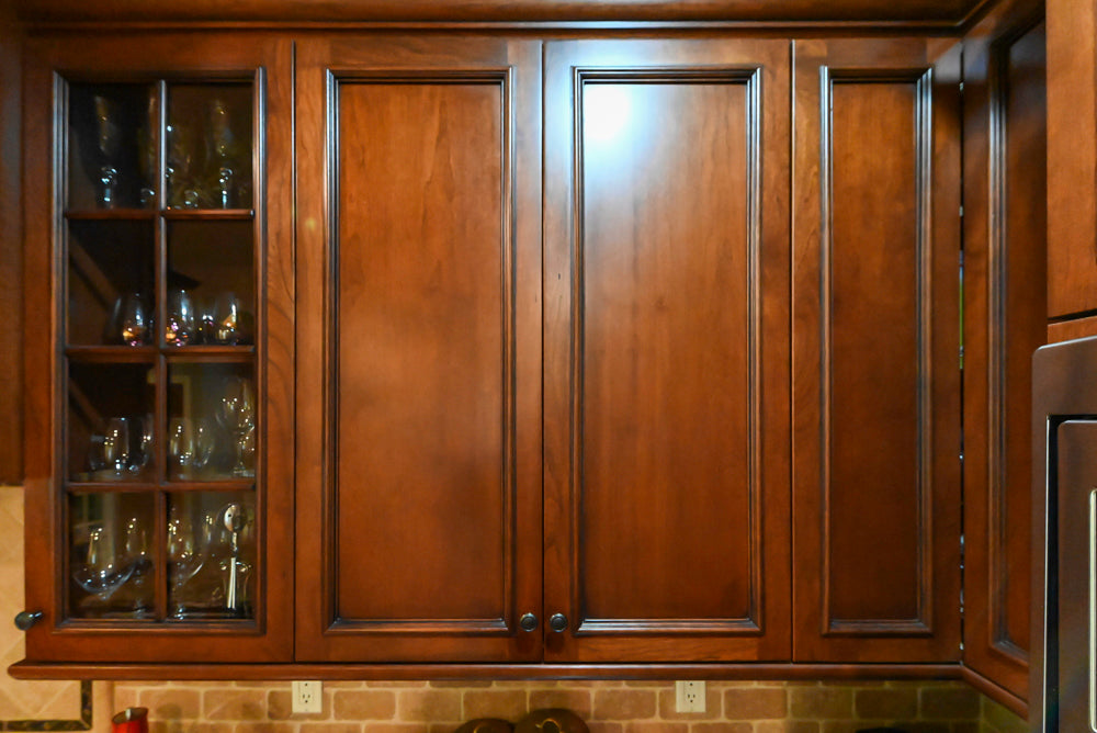 Unique Ultracraft: Traditional Dark Wooden Kitchen with Island & Appliances