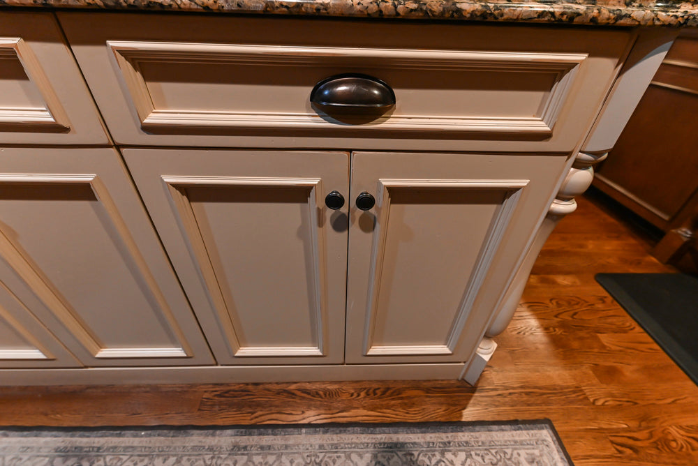 Unique Ultracraft: Traditional Dark Wooden Kitchen with Island & Appliances