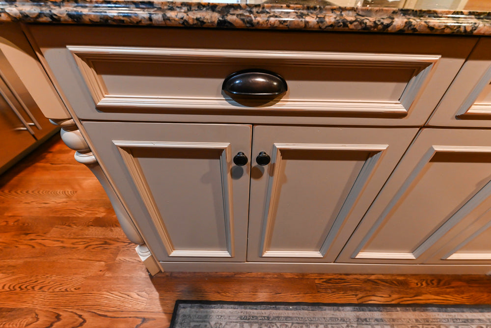 Unique Ultracraft: Traditional Dark Wooden Kitchen with Island & Appliances