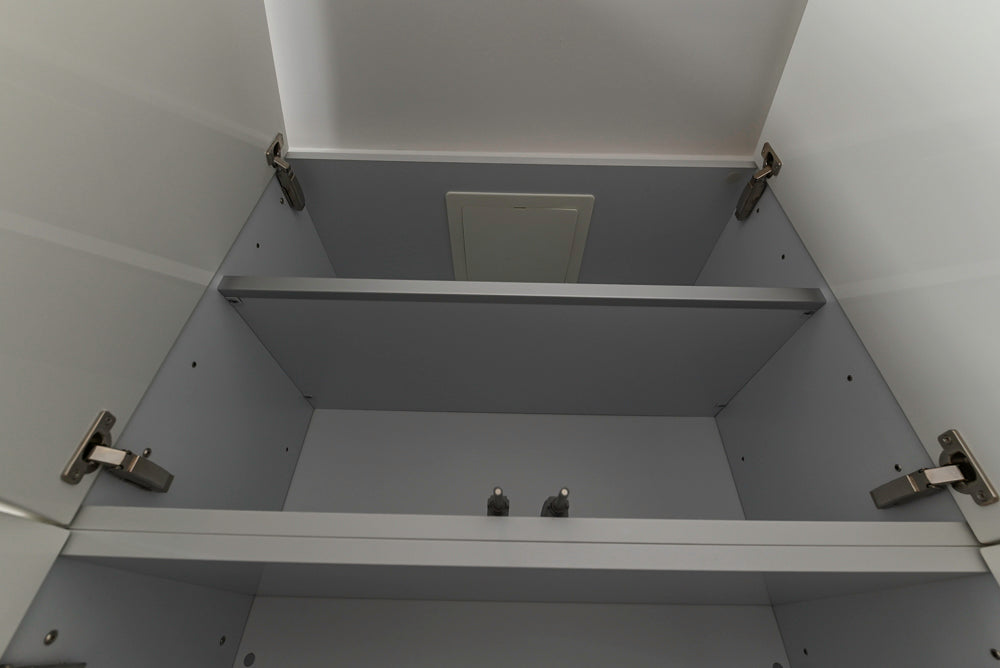 Aran Cucine Modern Glossy White Kitchen with Island, Marble Countertops & Miele Appliances