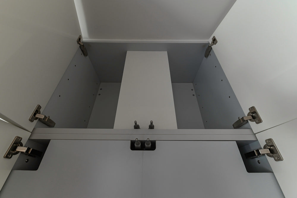 Aran Cucine Modern Glossy White Kitchen with Island, Marble Countertops & Miele Appliances