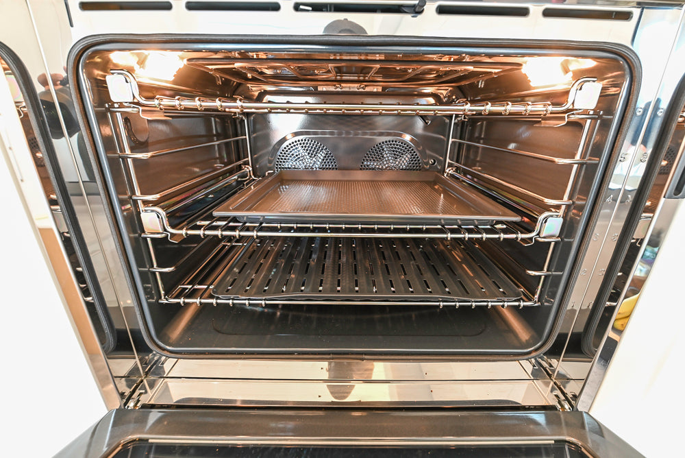 Aran Cucine Modern Glossy White Kitchen with Island, Marble Countertops & Miele Appliances