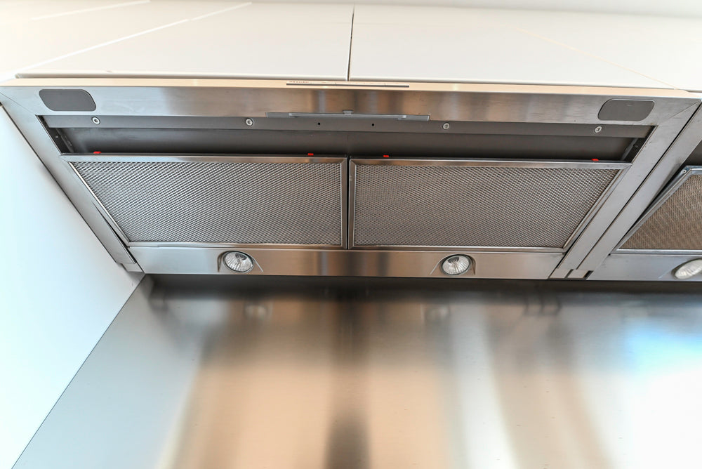 Aran Cucine Modern Glossy White Kitchen with Island, Marble Countertops & Miele Appliances