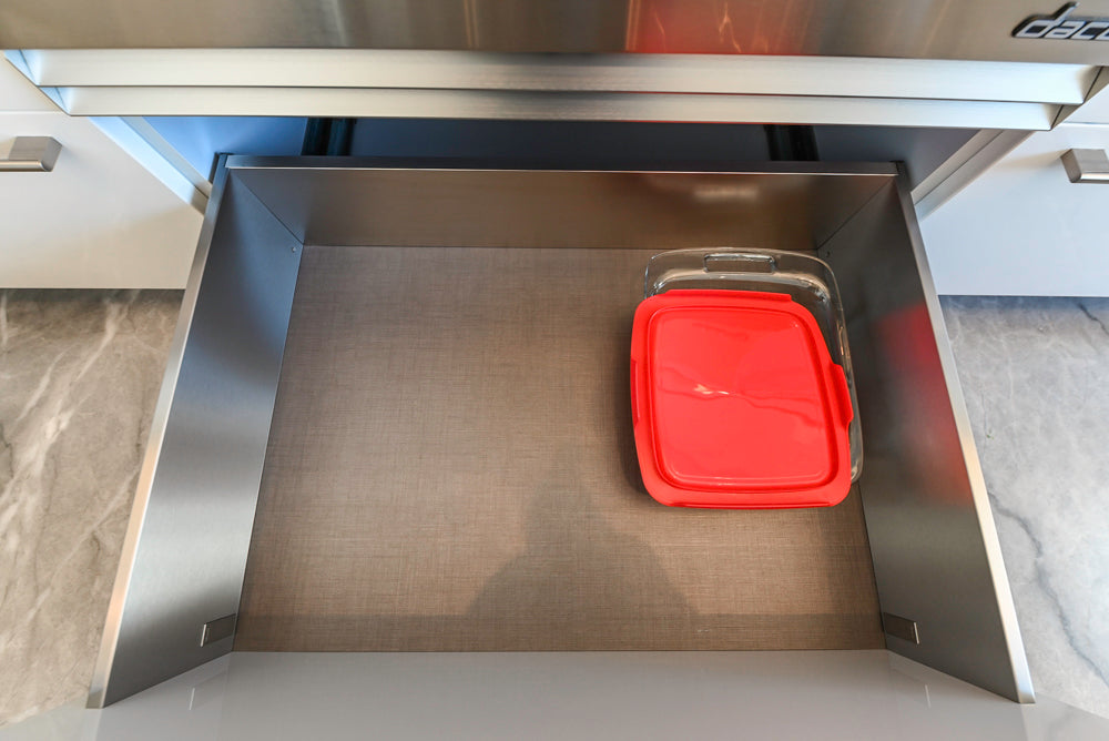 Aran Cucine Modern Glossy White Kitchen with Island, Marble Countertops & Miele Appliances