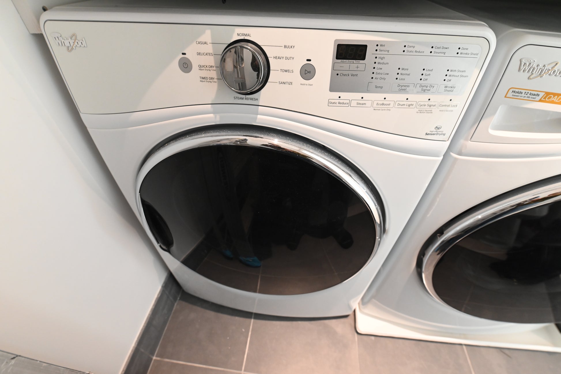 Whirlpool WGD92HEFW 27" White Gas Dryer