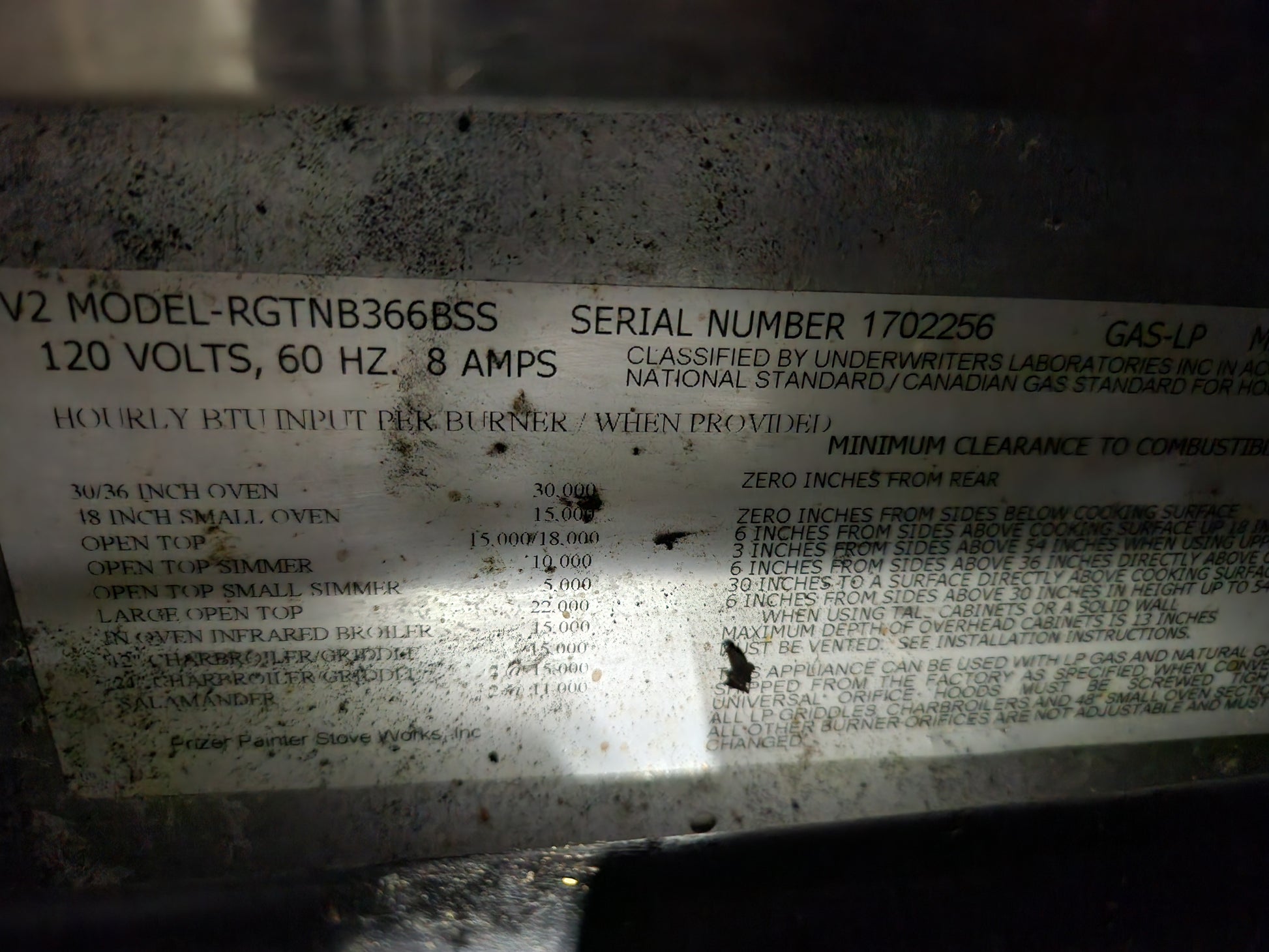 BlueStar RGTNB366BSS 36" Stainless Steel Pro-Style Gas Rangetop