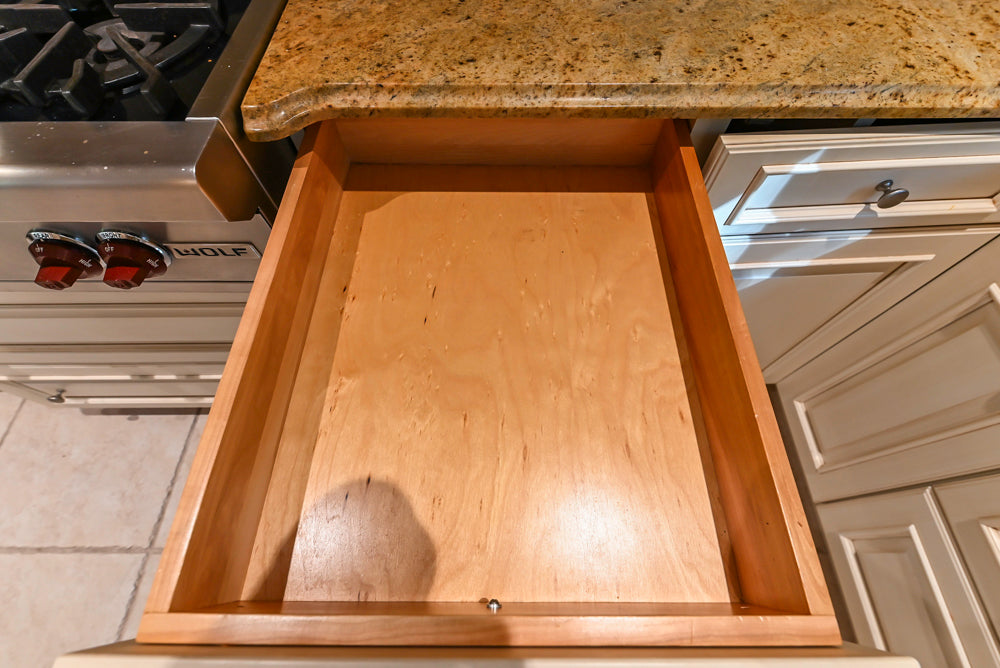 Superior Woodcraft Traditional Cream Kitchen with Island & Butler's Pantry