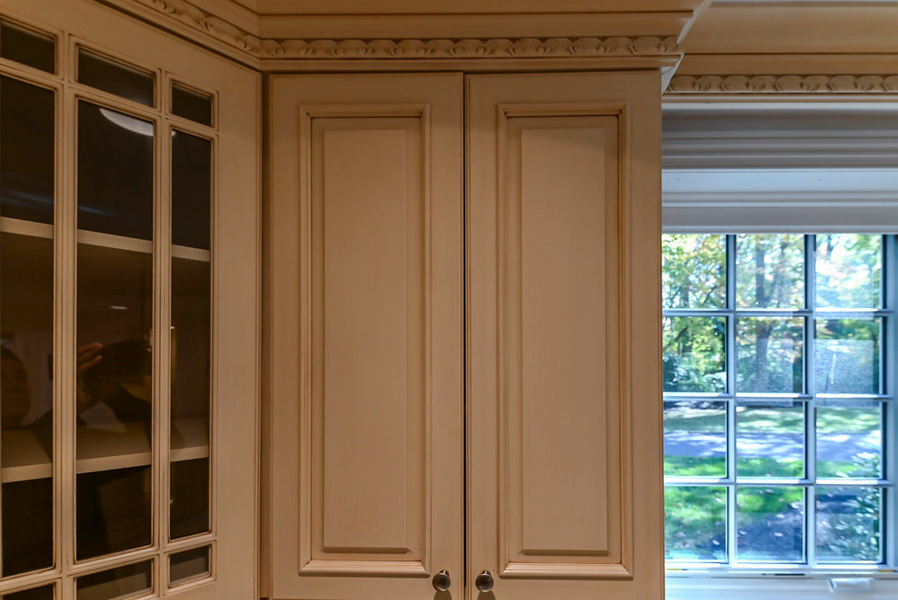 Superior Woodcraft Traditional Cream Kitchen with Island & Butler's Pantry