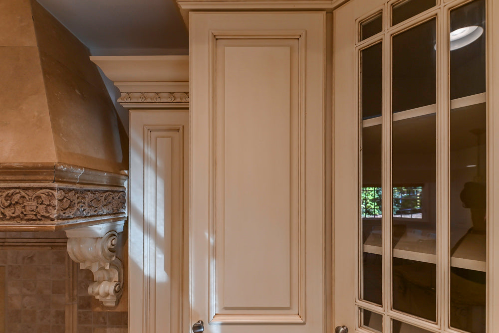Superior Woodcraft Traditional Cream Kitchen with Island & Butler's Pantry