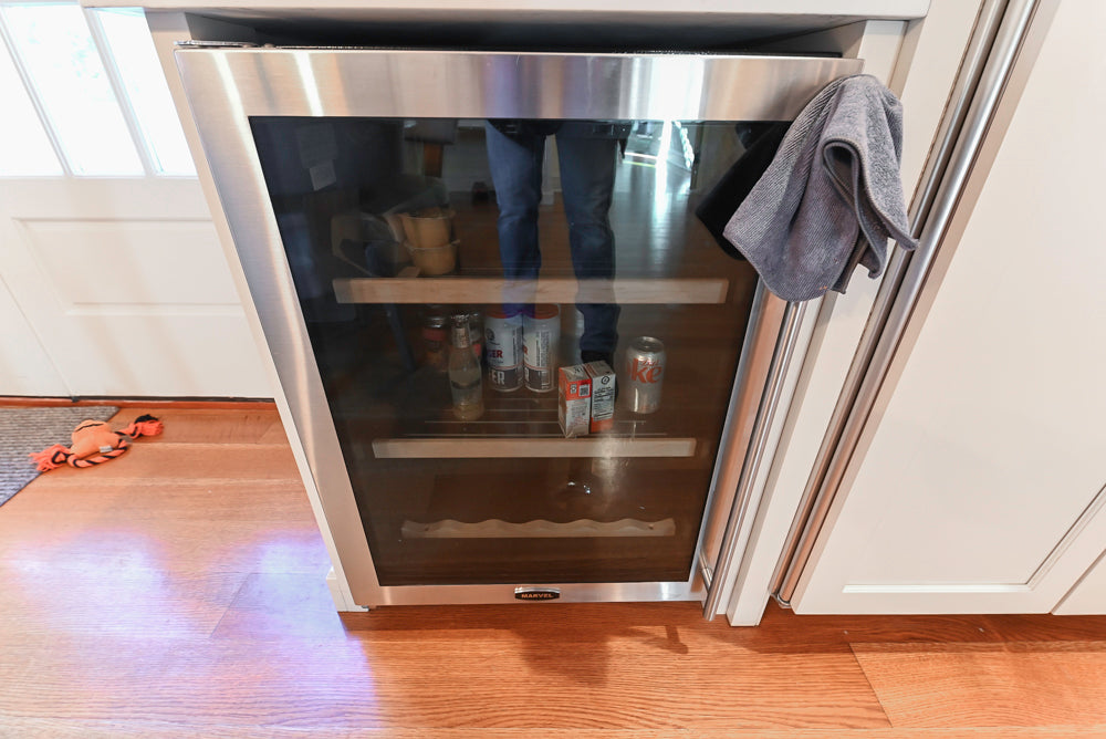 Traditional Large White Kitchen with Island, Desk Area & Appliances