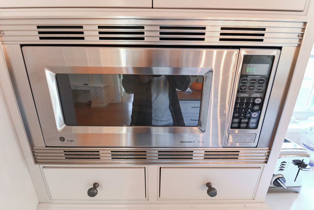 Traditional Large White Kitchen with Island, Desk Area & Appliances
