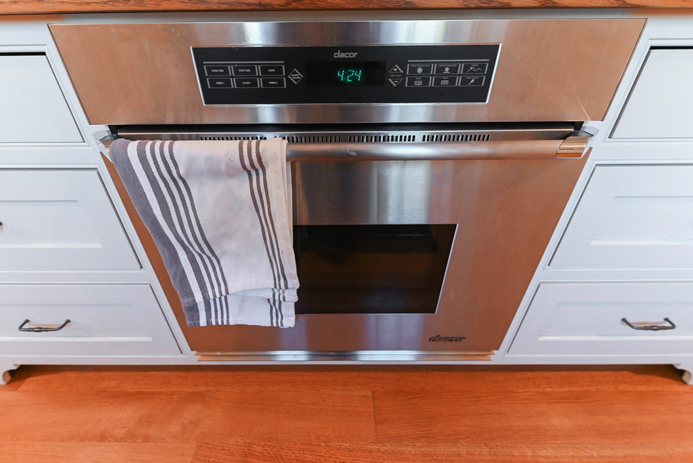 Traditional Large White Kitchen with Island, Desk Area & Appliances
