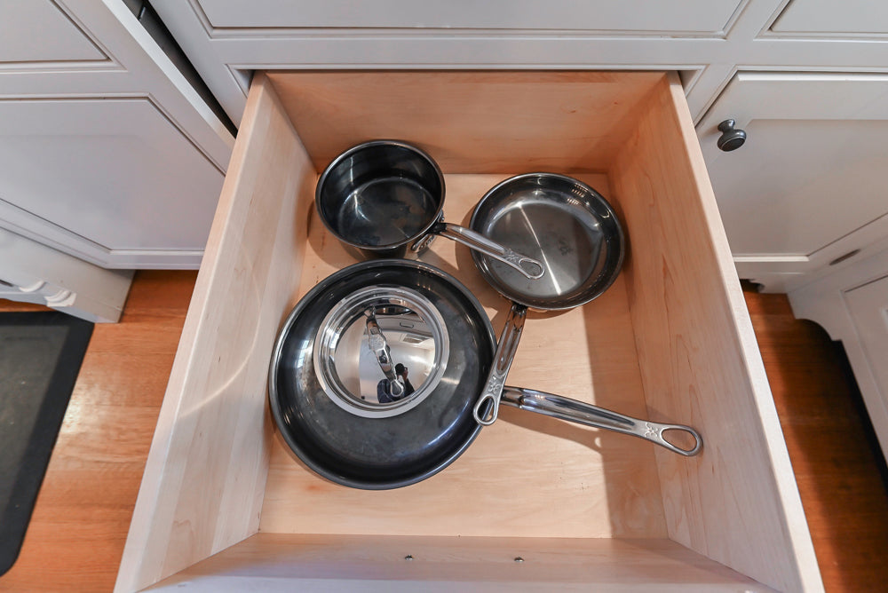 Traditional Large White Kitchen with Island, Desk Area & Appliances