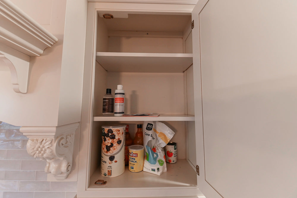 Traditional Large White Kitchen with Island, Desk Area & Appliances