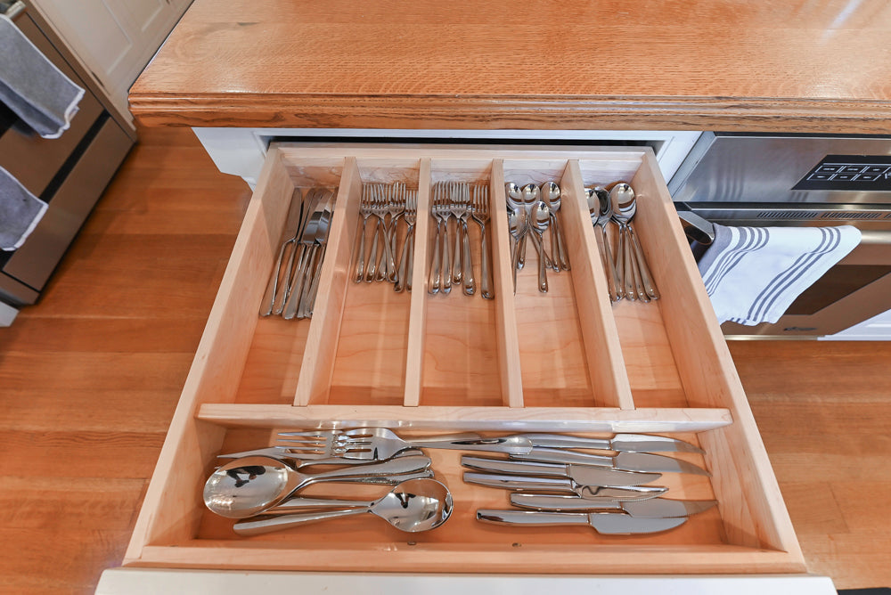 Traditional Large White Kitchen with Island, Desk Area & Appliances