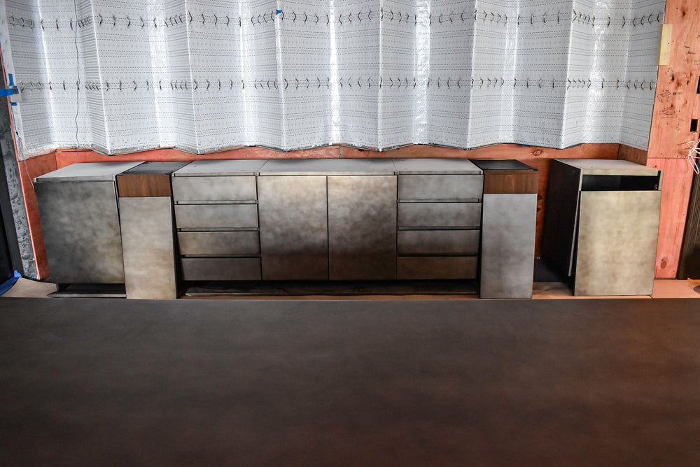 Arditi Collection Modern Brown Washed Wet Bar