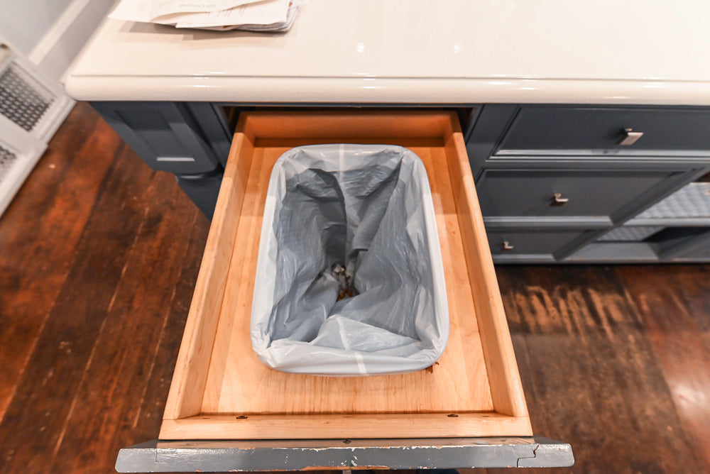 Craft-Maid Custom Cabinetry Traditional White Kitchen with Grey Island and Appliances