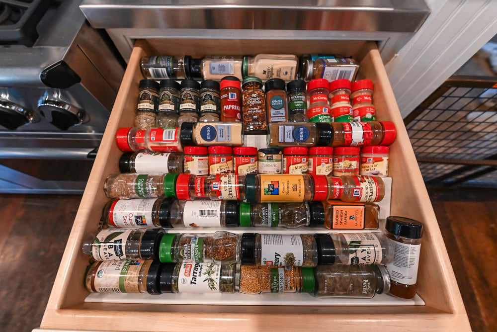 Craft-Maid Custom Cabinetry Traditional White Kitchen with Grey Island and Appliances