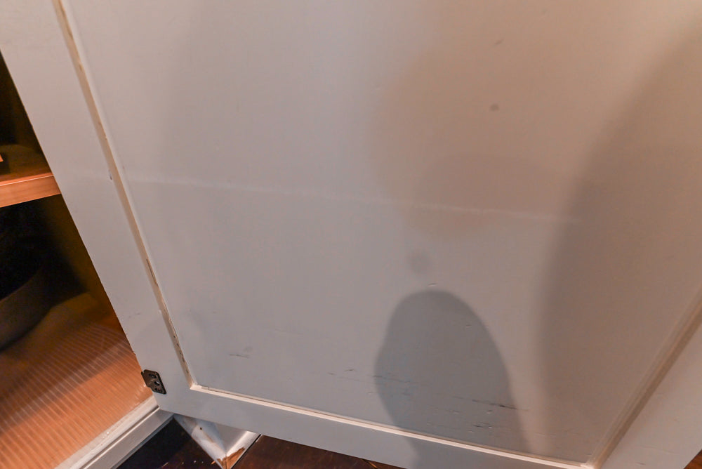 Craft-Maid Custom Cabinetry Traditional White Kitchen with Grey Island and Appliances