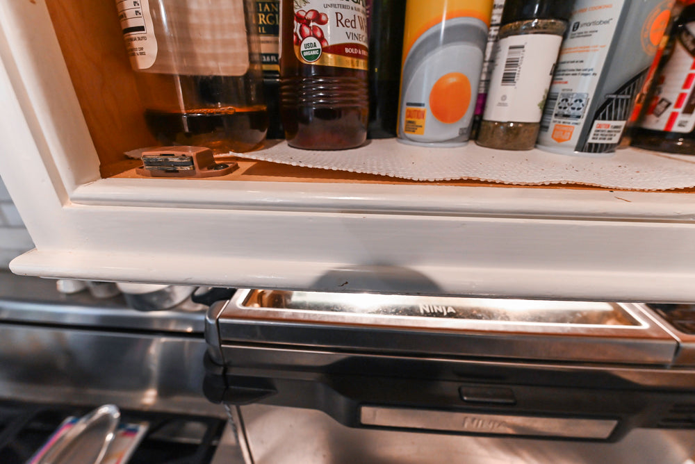 Craft-Maid Custom Cabinetry Traditional White Kitchen with Grey Island and Appliances