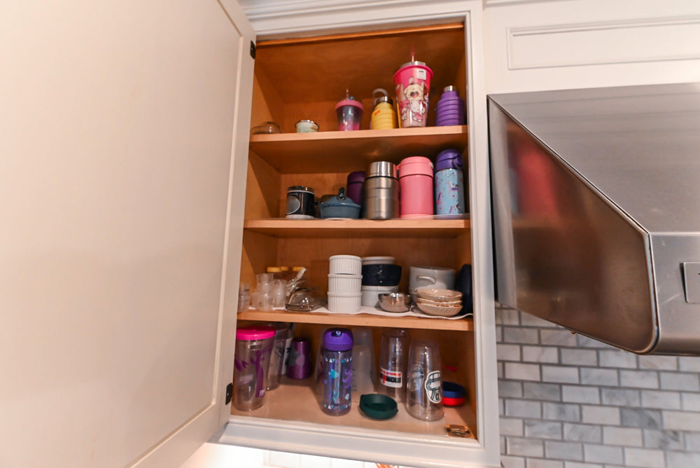 Craft-Maid Custom Cabinetry Traditional White Kitchen with Grey Island and Appliances