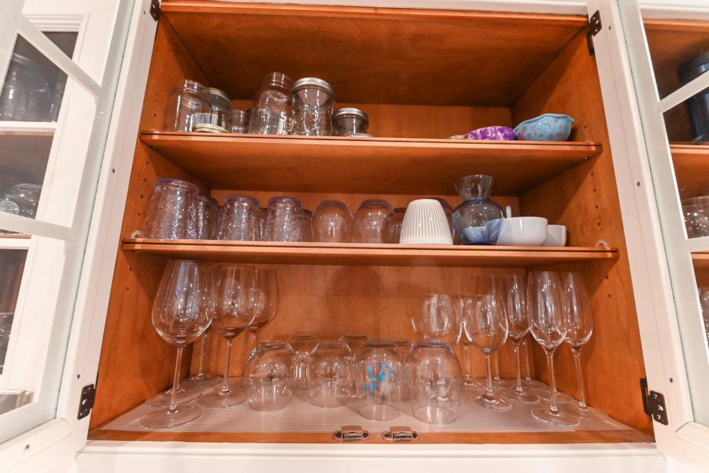 Craft-Maid Custom Cabinetry Traditional White Kitchen with Grey Island and Appliances
