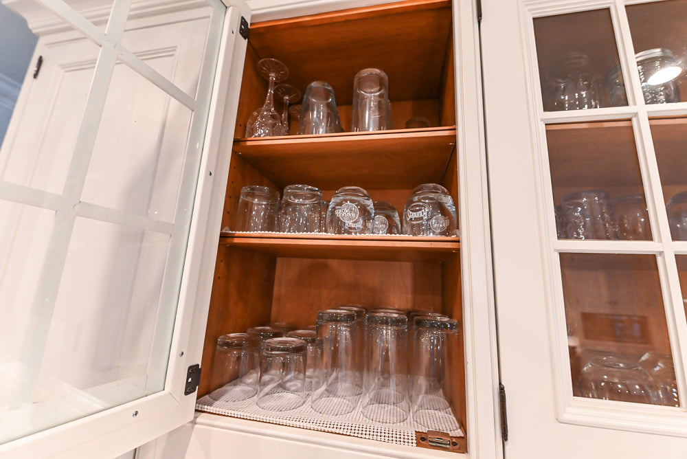 Craft-Maid Custom Cabinetry Traditional White Kitchen with Grey Island and Appliances