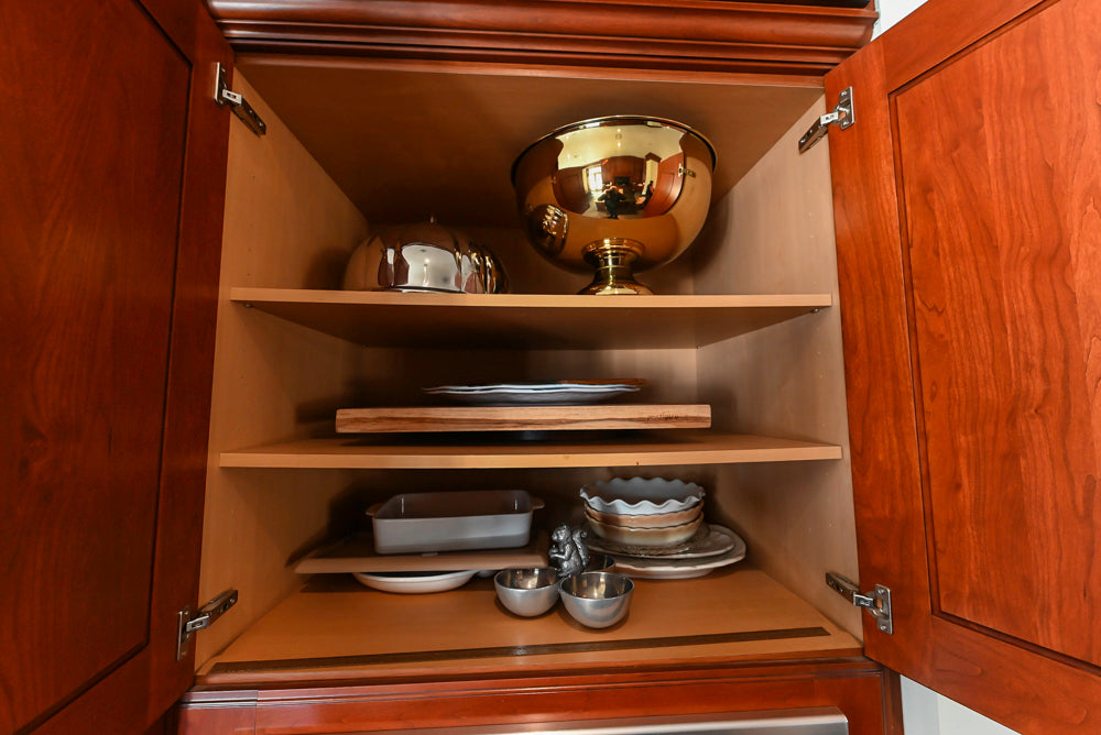 Wood-Mode Traditional Wooden Kitchen with Island, Granite Countertops & Luxe Appliances