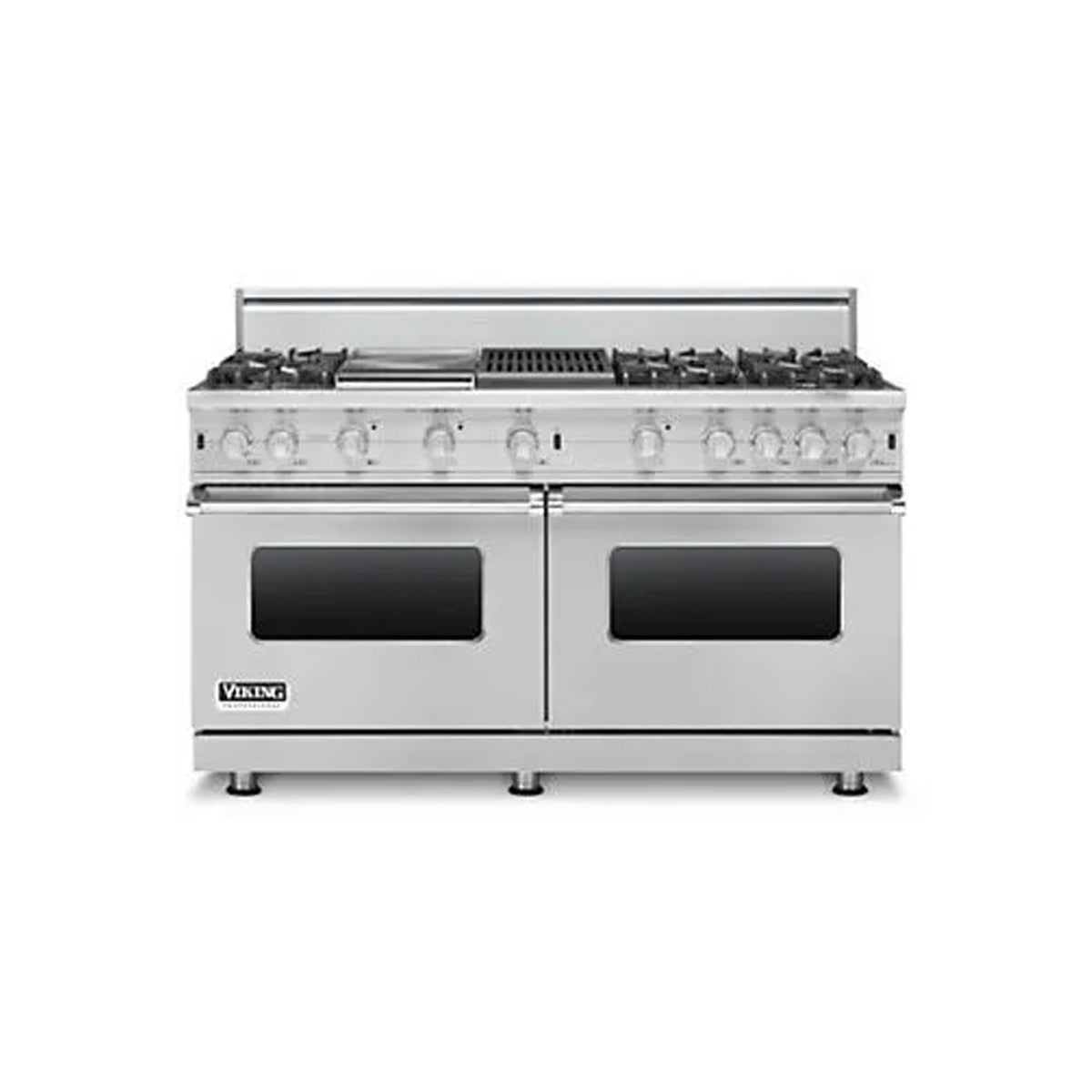 Viking VGCC5606GQSS 60" Stainless Steel Gas Range with Grill and Griddle