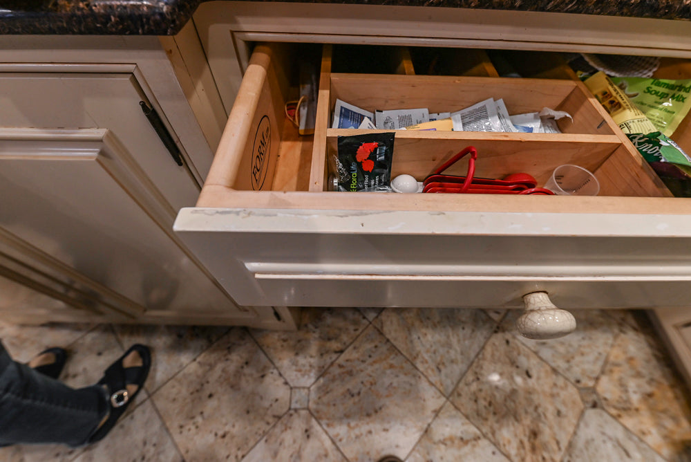 Form LTD Traditional Cream Kitchen with Island, Granite Countertops & Appliances