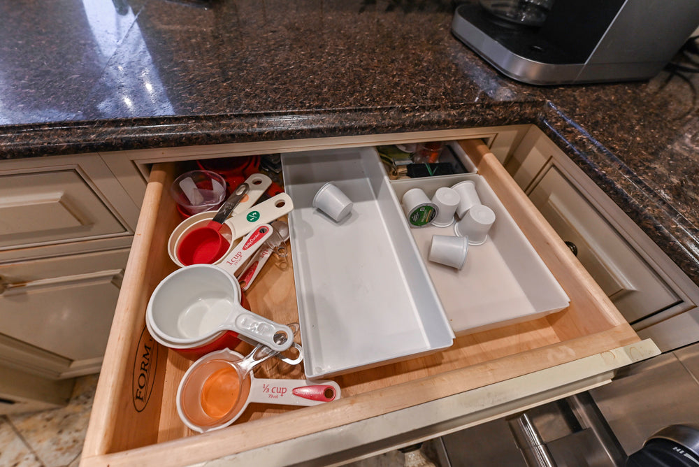 Form LTD Traditional Cream Kitchen with Island, Granite Countertops & Appliances