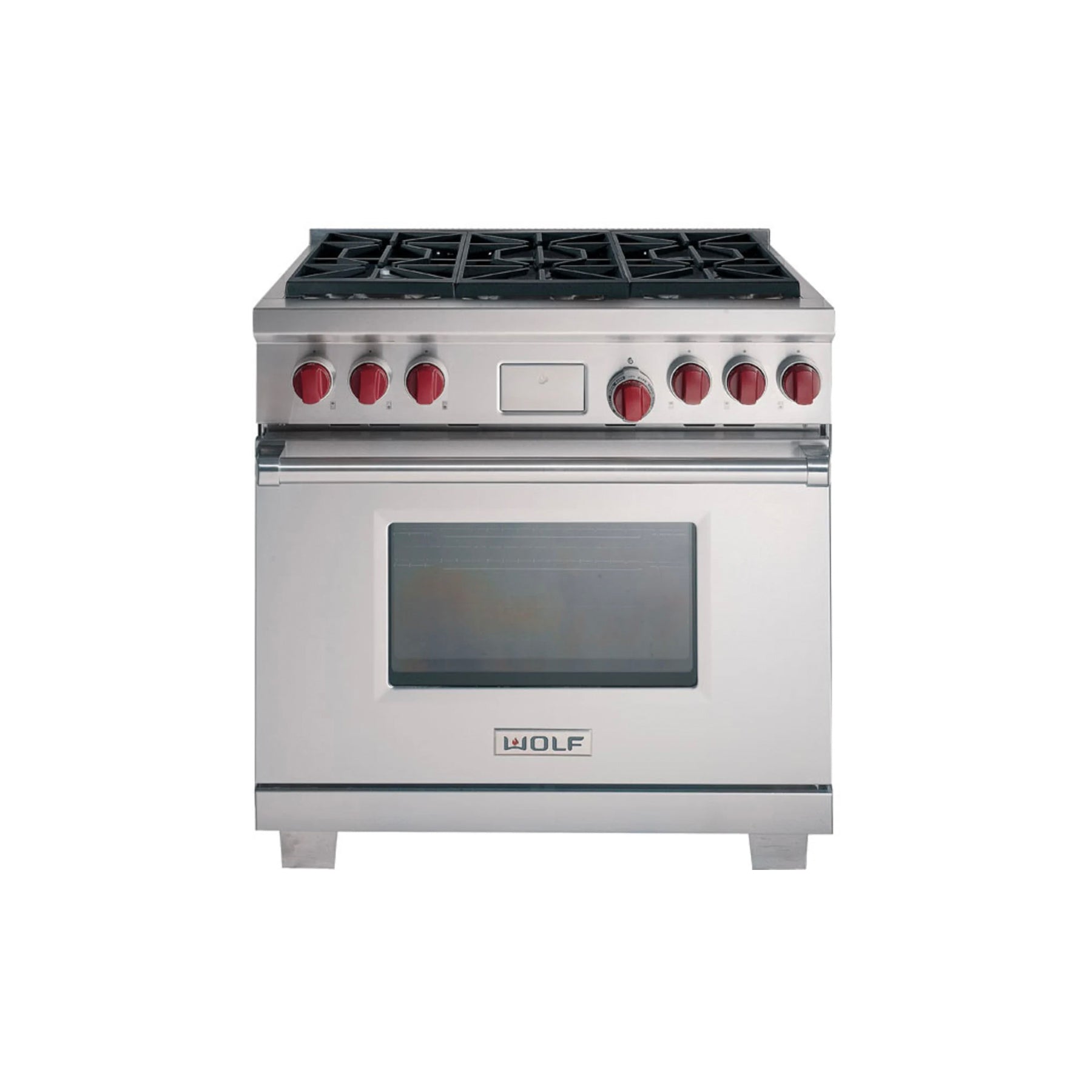 Wolf DF366 36" Stainless Steel Pro-Style Dual Fuel Range