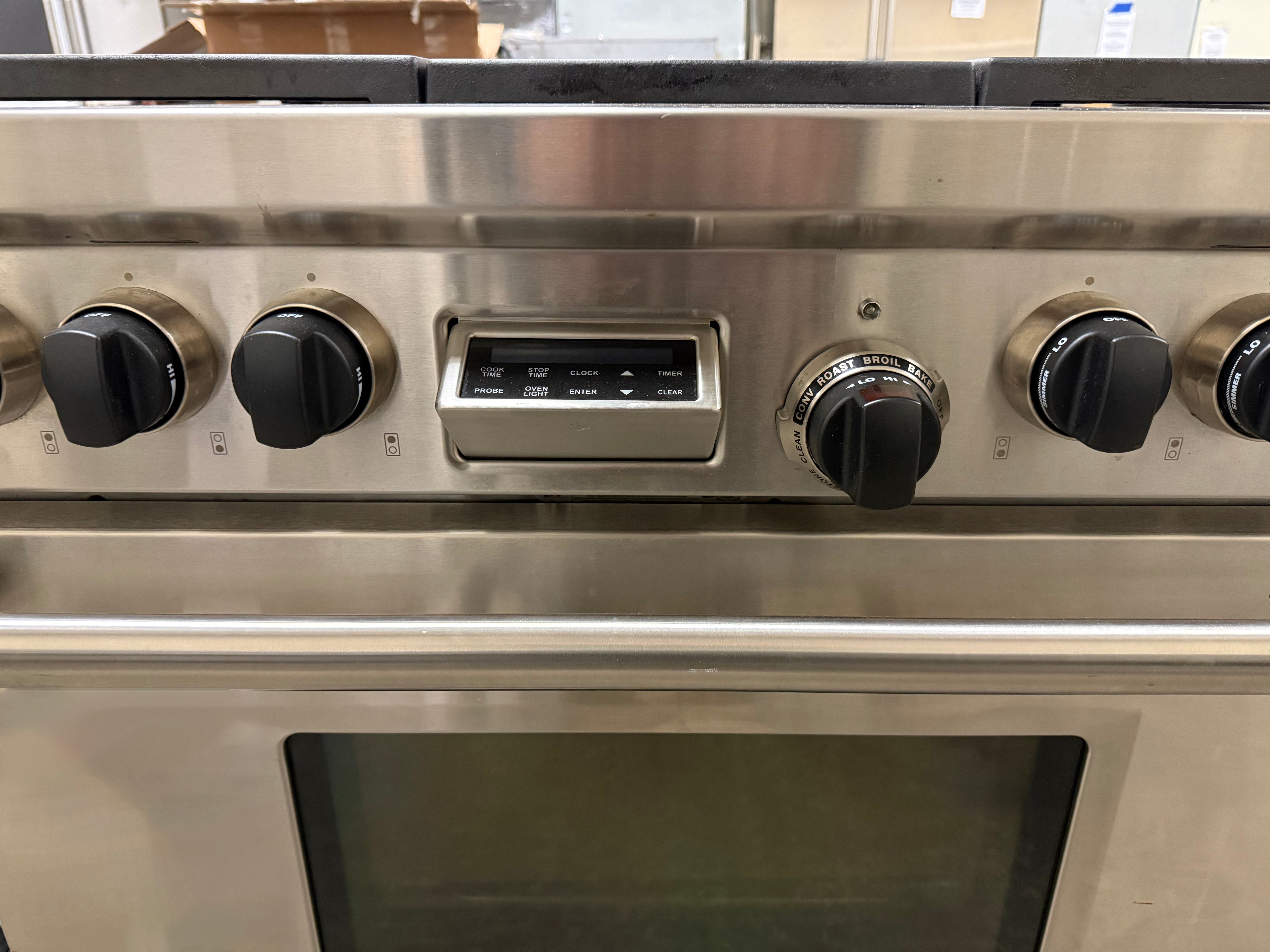 Wolf DF366 36" Stainless Steel Pro-Style Dual Fuel Range