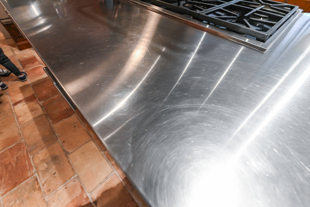 Premier Traditional Kitchen with Stainless Steel Island, Desk Area & Appliances