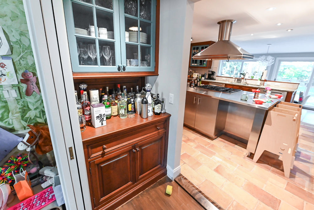 Premier Traditional Kitchen with Stainless Steel Island, Desk Area & Appliances