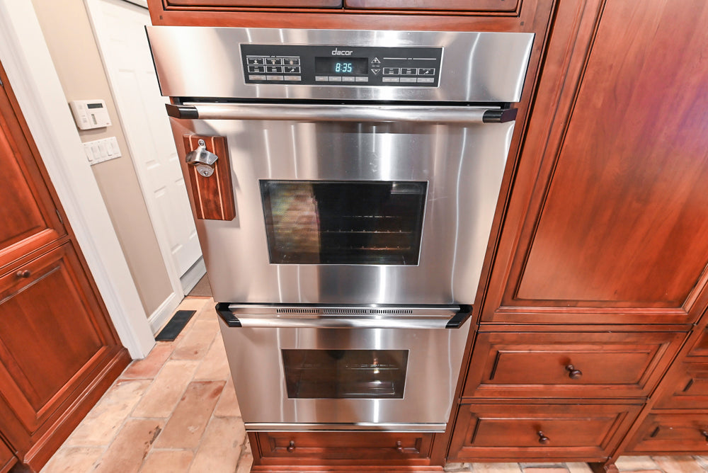 Premier Traditional Kitchen with Stainless Steel Island, Desk Area & Appliances