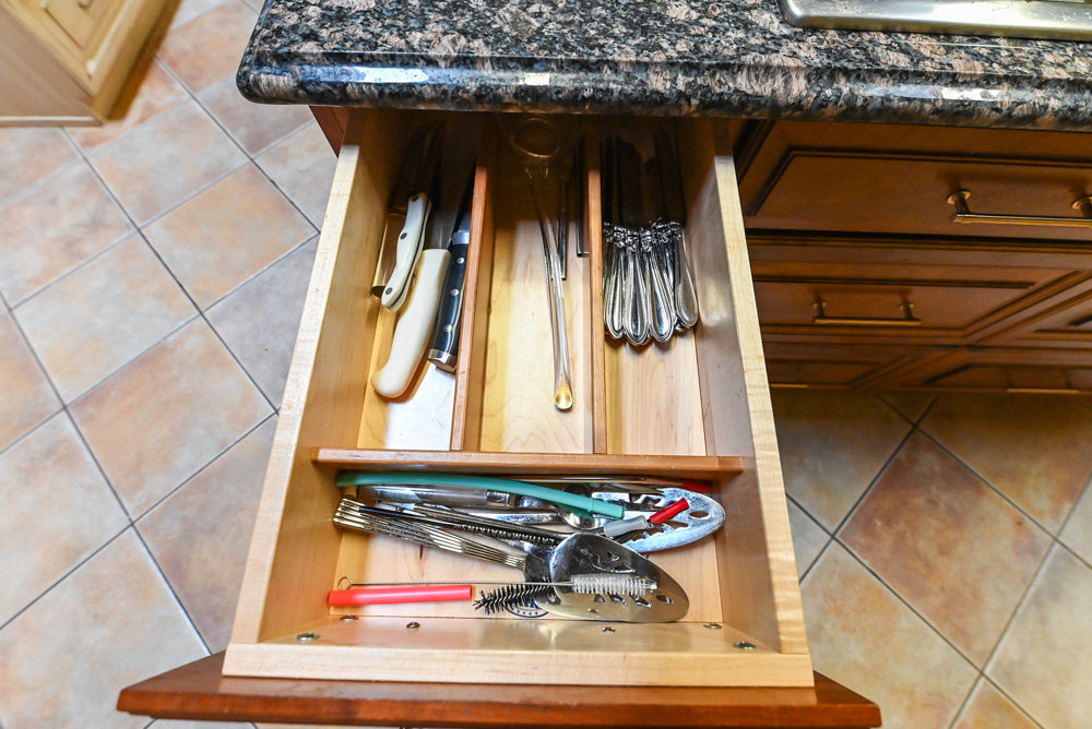 Millbrook Custom Traditional Cream Kitchen with Island, Granite Countertops & Appliances